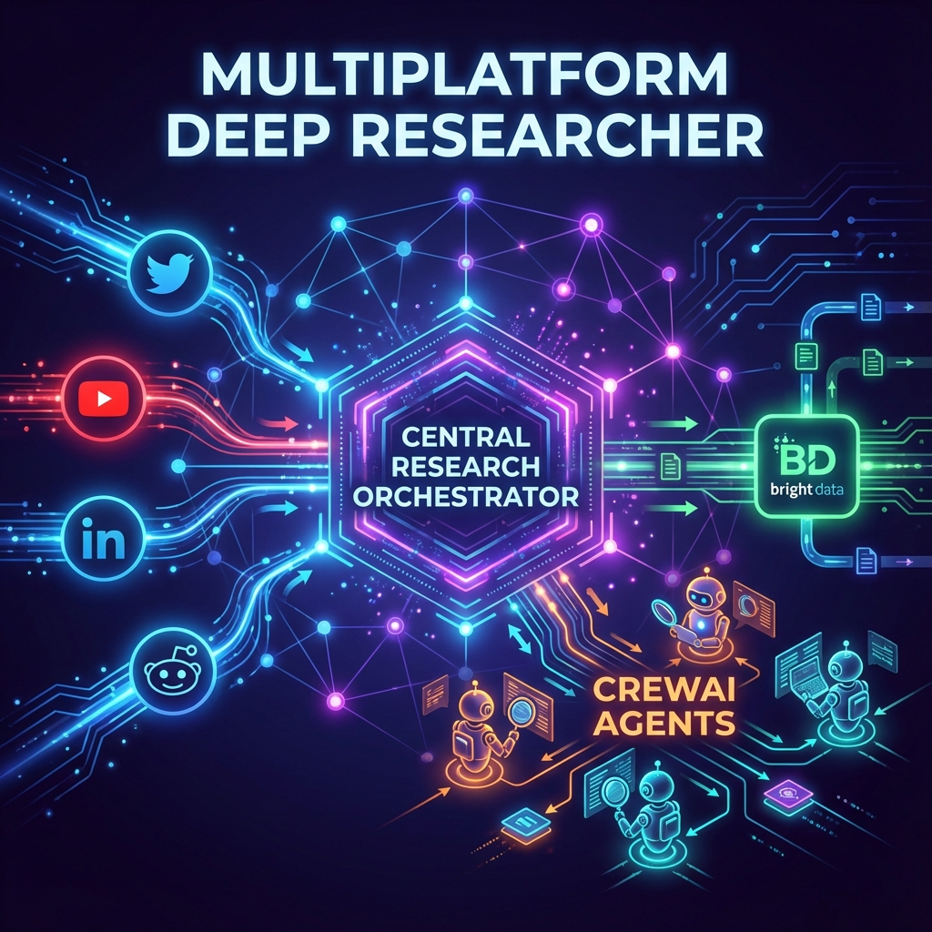 Multiplatform Deep Researcher using MCP and Multi-Agent Orchestration
